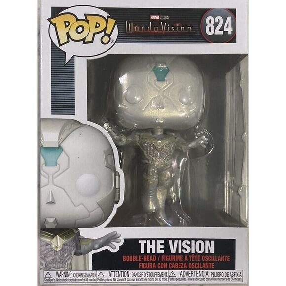 FUNKO POP ! THE VISION 824 GLOWS IN DARK WALMART EXCLUSIVE E01 - Picture 1 of 6